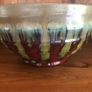 At Home America Pottery Bowl Brown